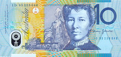 10 Dollar achterkant